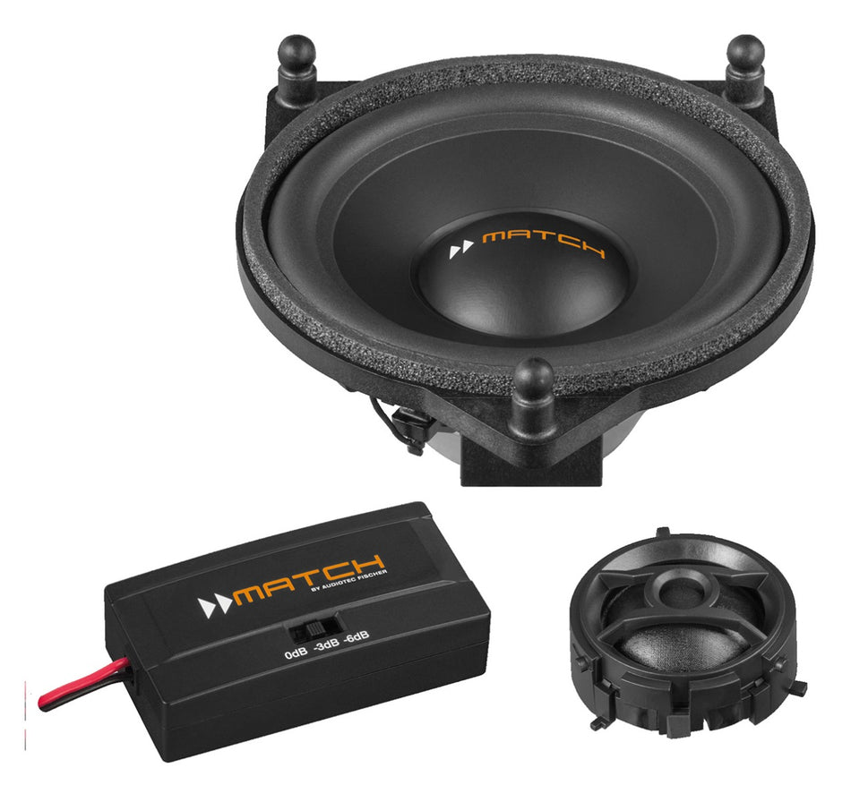 MATCH UP C42MB-FRT 4" 100mm 120w 2-way Component Speaker System For Mercedes Vehicles