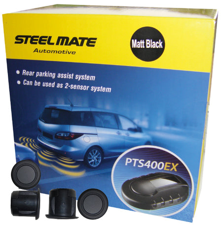 Steel Mate PTS400EX 4 Sensor Rear Kit Matte Black Colour