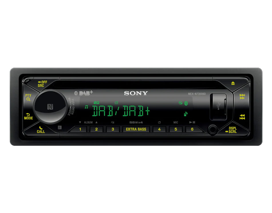 Sony MEX-N7300BD - CD/MP3/USB/FLAC Stereo with Bluetooth, NFC & DAB Radio