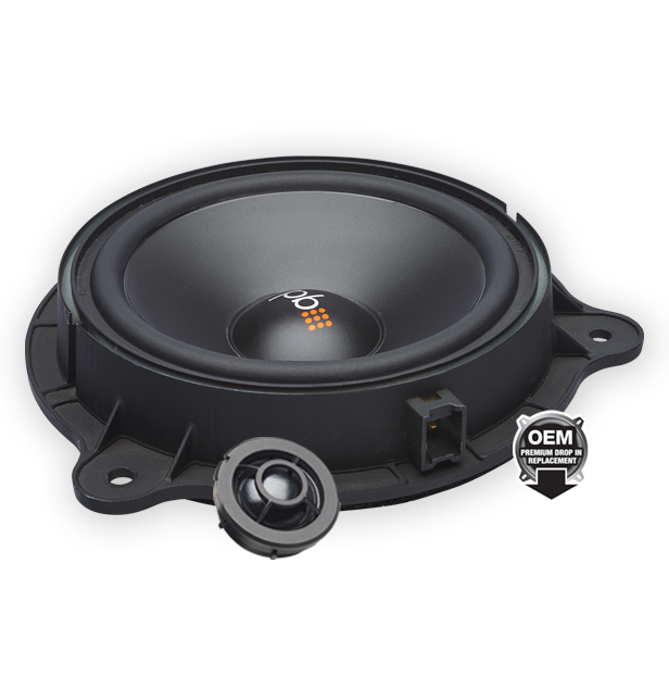 PowerBass OE65C-NS 6.5” Nissan Direct Fit OEM Replacement Component Speakers