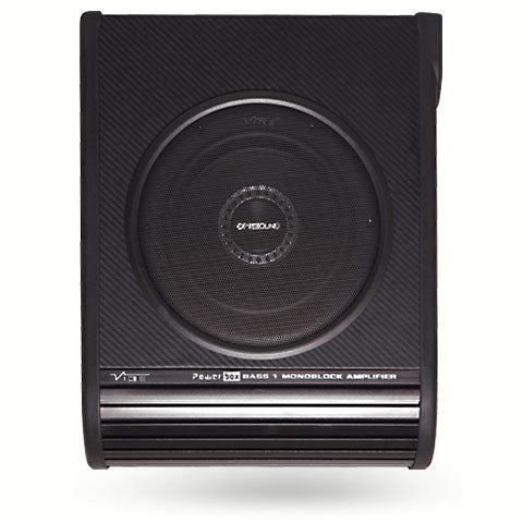 Vibe OptiSound Auto 8 Active - 8" 900W Slimline Active Subwoofer Bass System Enclosure