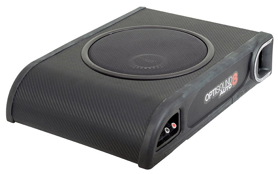 Vibe OptiSound Auto 8 Active - 8" 900W Slimline Active Subwoofer Bass System Enclosure