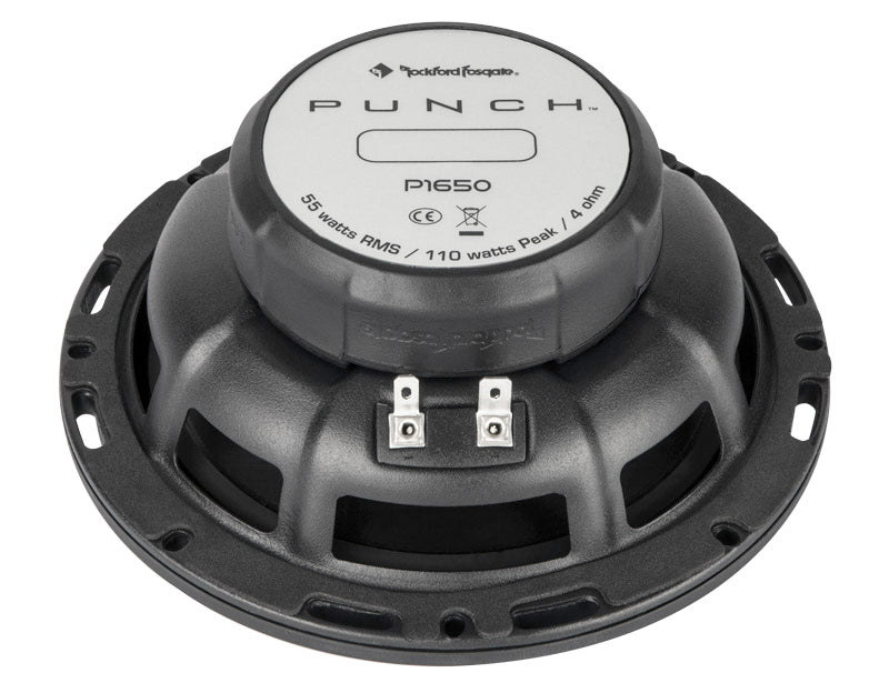 Rockford Fosgate P1650 - 16.5cm 110W Euro Fit 2-way Speakers 