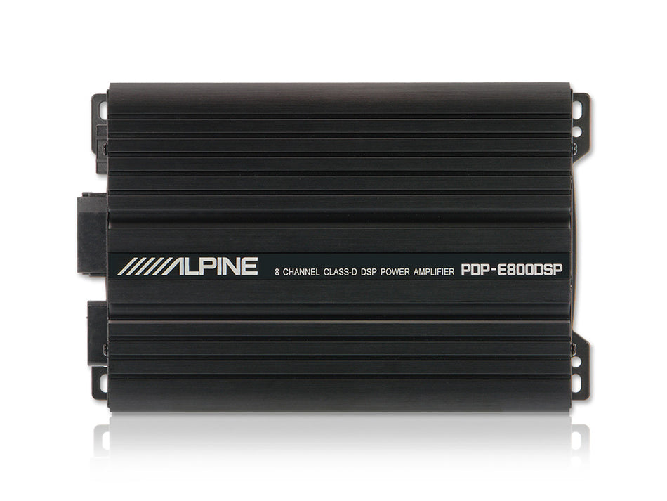 Alpine PDP-E800DSP 700W RMS 8 Channel Digital DSP Car Speaker/ Subwoofer Amplifier