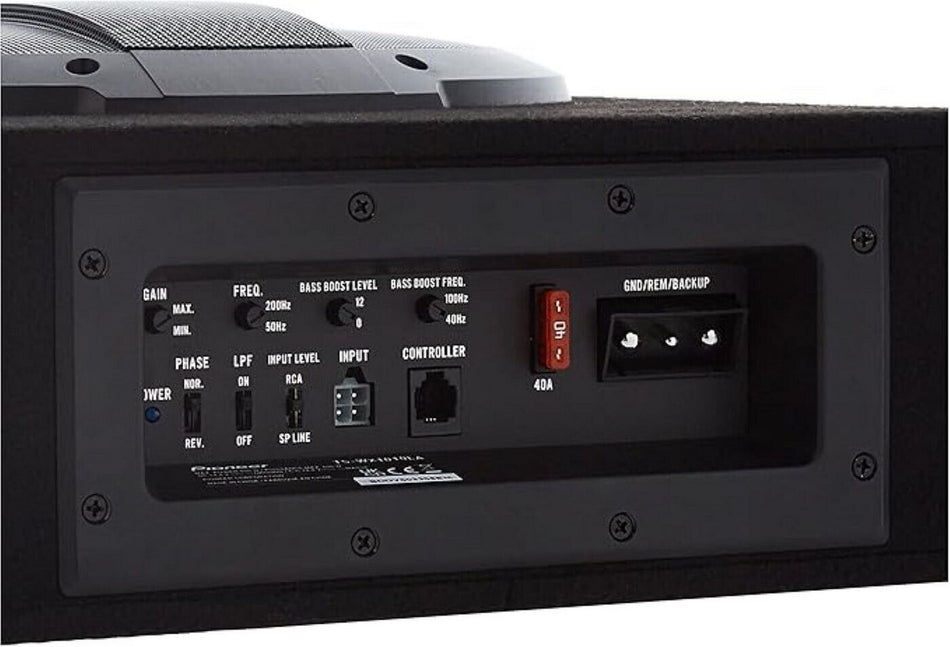 Pioneer TS-WX1010LA - 10" Shallow Sealed Active Car Subwoofer Built-In Amplifier 1200W