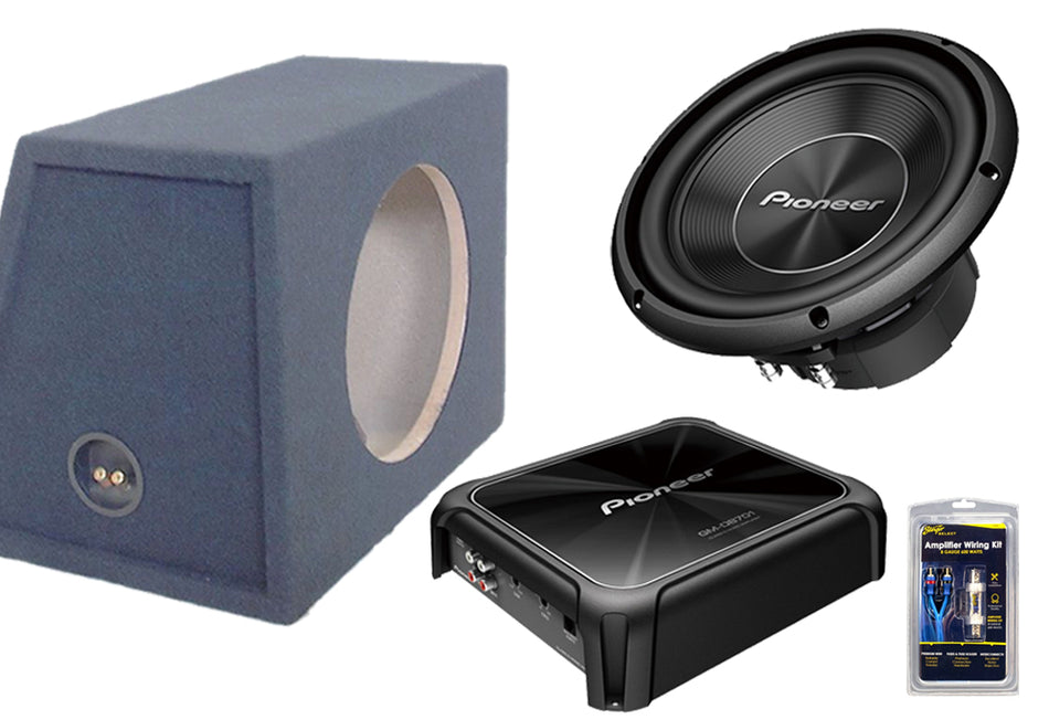 Pioneer 12" 1500W TS-A300D4 Subwoofer & GM-D8701 Amplifier Package Deal