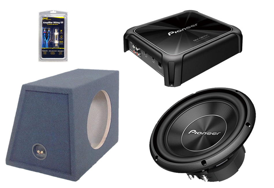 Pioneer 12" 1500W TS-A300D4 Subwoofer & GM-D8701 Amplifier Package Deal