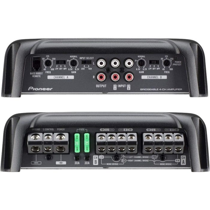 Pioneer GM-D9704 - 1600W Class FD 4-Channel Bridgeable Speaker Amplifier