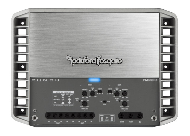 Rockford Fosgate PM400X4 Punch Marine 400 Watt 4-Channel Amplifier