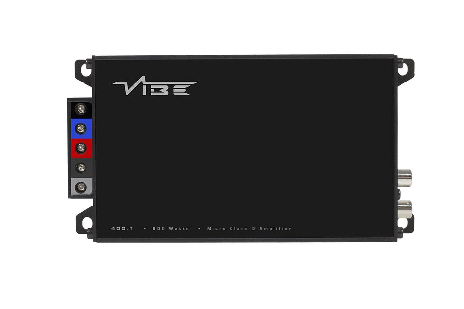 Vibe PowerBox 400.1M-V7 400 Watt Class D Mono Channel Micro Compact Subwoofer Amplifier