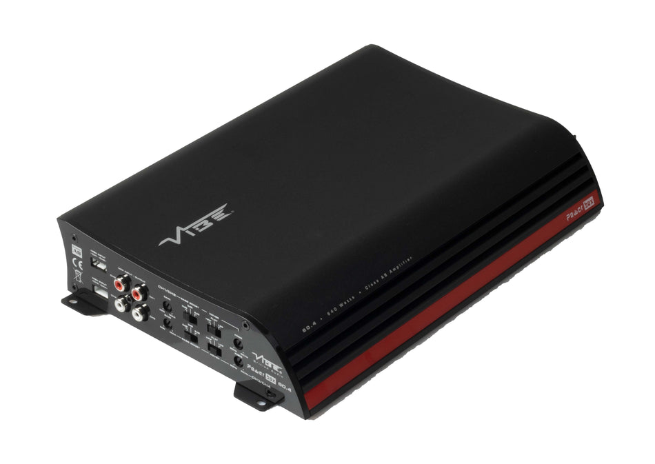 Vibe Powerbox 60.4 V9 640 Watt Class D 4 Channel Speaker/ Subwoofer Amplifier