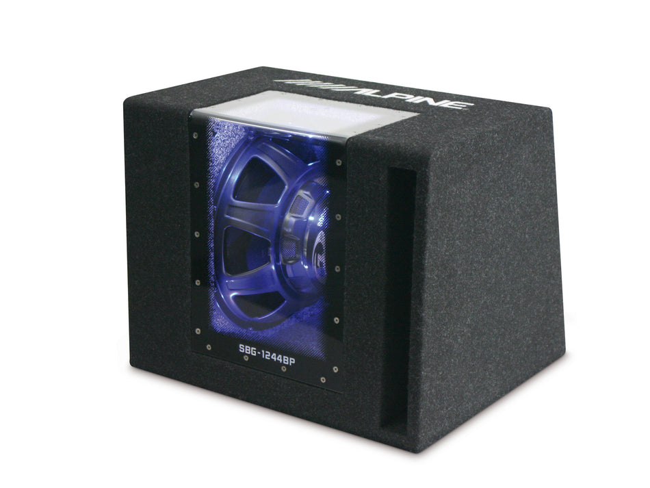 Alpine SBG-1244BP 800W 12 Subwoofer Band Pass Enclosure Bass Box