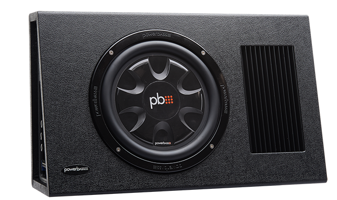 PowerBass PS-AWB101T 10" 175W Amplified Slim Loaded Enclosure