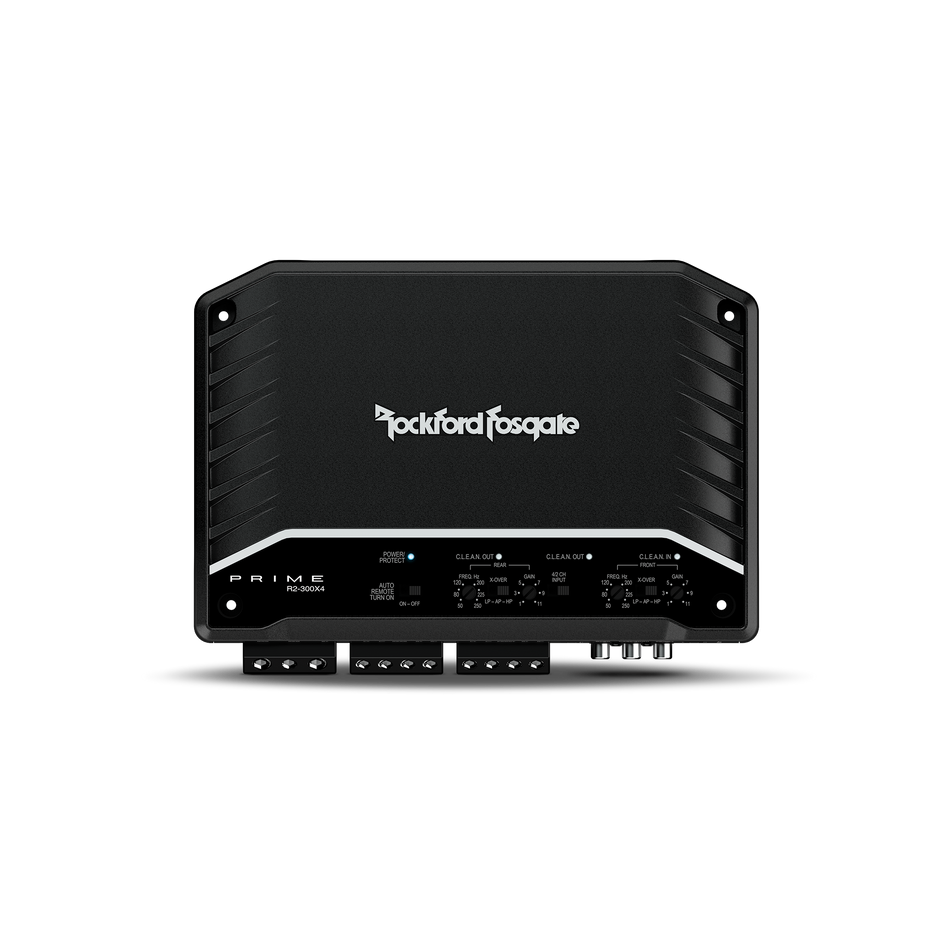 Rockford Fosgate Prime R2-300X4 - 300W Class 4 Channel Bridgeable Speaker/ Subwoofer Amplifier