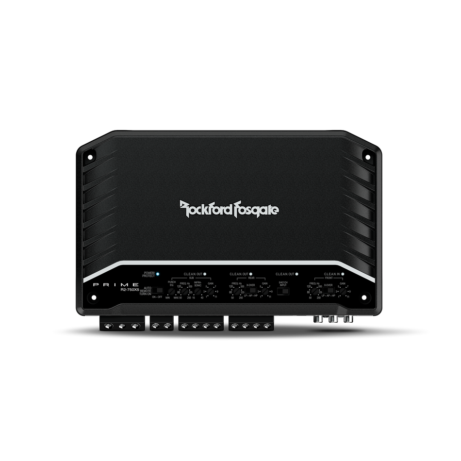 Rockford Fosgate Prime R2-750X5 - 750W Class D 5 Channel Bridgeable Speaker/ Subwoofer Amplifier