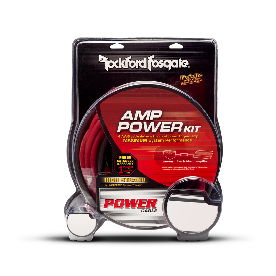 Rockford Fosgate RFK8I 8 AWG Power & Signal Installation Kit