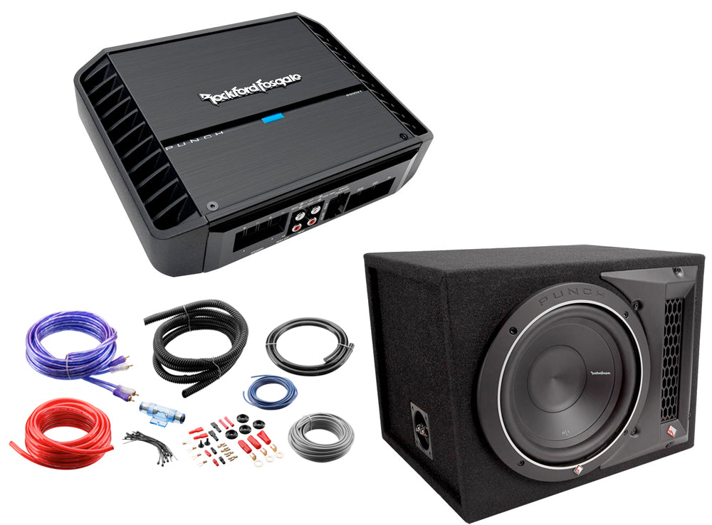 Rockford Fosgate Punch 10" Sub & Amp Package P1-1X10 & P300X1