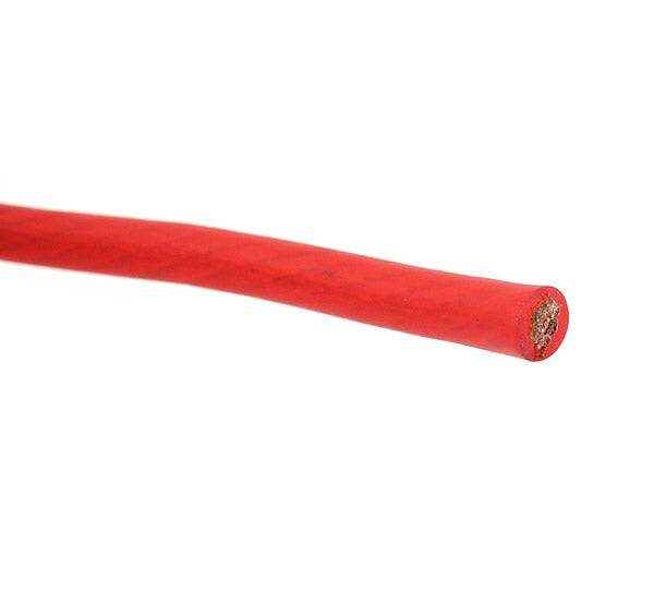 Rockford Fosgate RFW4R - 4 Gauge AWG Frosted Red Power Wire (Per Metre ...