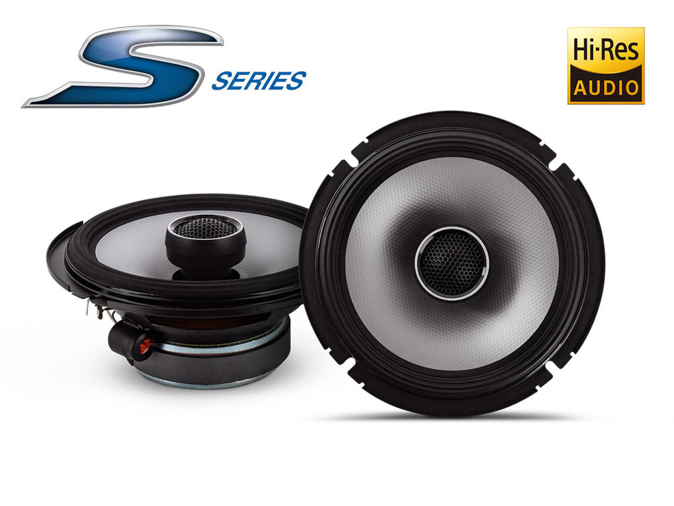 Alpine S-Series S2-S65 - 6.5” 16.5cm 240 Watt 2 Way Coaxial Door Speakers