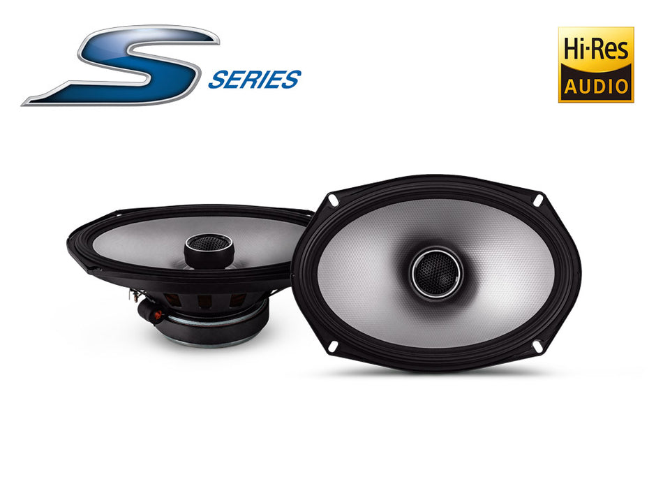 Alpine S-Series S2-S69 - 6"x9" 260 Watt 2 Way Coaxial Door Shelf Speakers