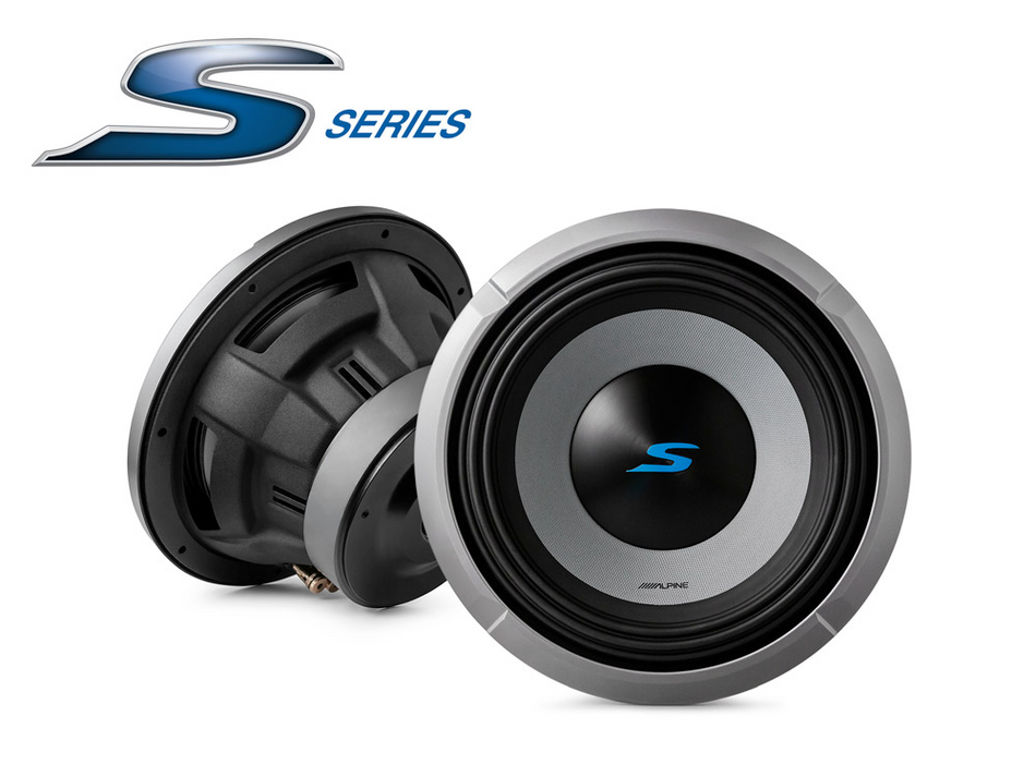 Alpine S-Series S2-W10D2 - 10” 25cm 1800W Dual 2 Ohm Subwoofer Bass Driver