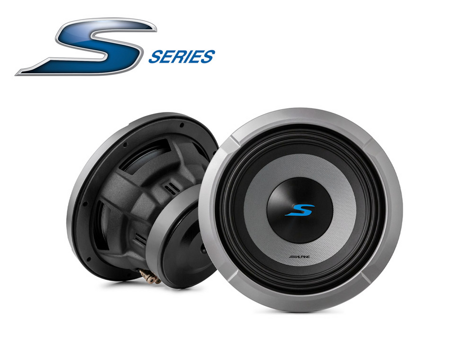 Alpine S-Series S2-W8D2 - 8” 20cm 900W Dual 2 Ohm Subwoofer Bass Driver