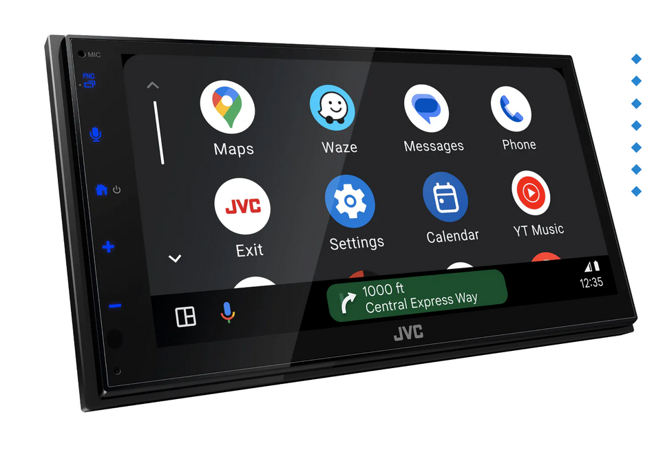 JVC KW-M595DBT - 6.8” Wired CarPlay Android Auto Mirroring DAB+ Radio Multimedia Screen