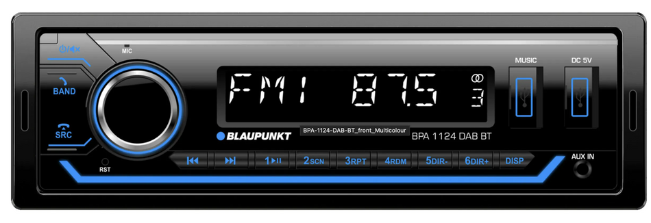 Blaupunkt BPA1124DAB-BT Car Radio Stereo with Bluetooth USB AUX Input DAB+ BT