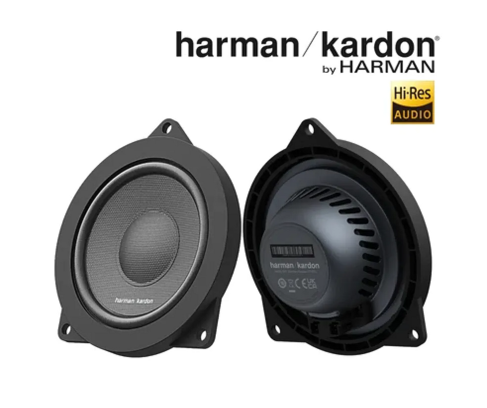 Harman Kardon FIT 4SFL - Fit Series 4 Inch MidRange Car Speakers for BMW/Mini (Plug & Play)