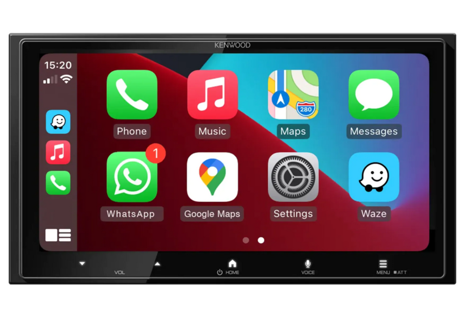 Kenwood DMX7525DABS 6.8 Inch HD Wireless CarPlay Android Auto Mirroring DAB BT Screen