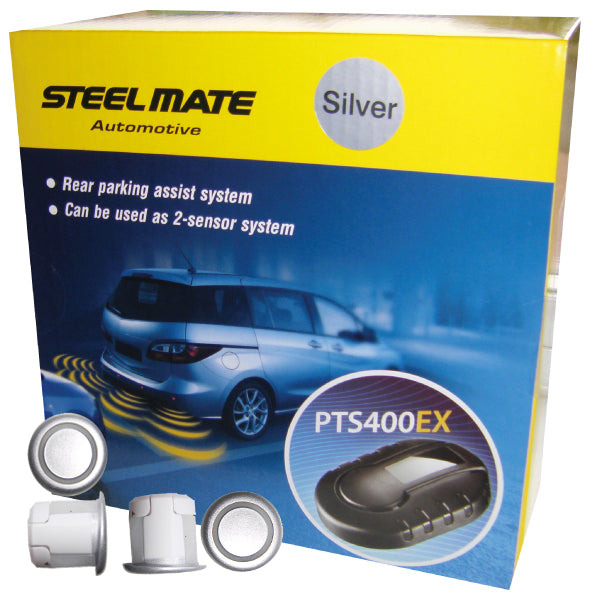 Steel Mate PTS400EX 4 Sensor Rear Kit Silver Colour