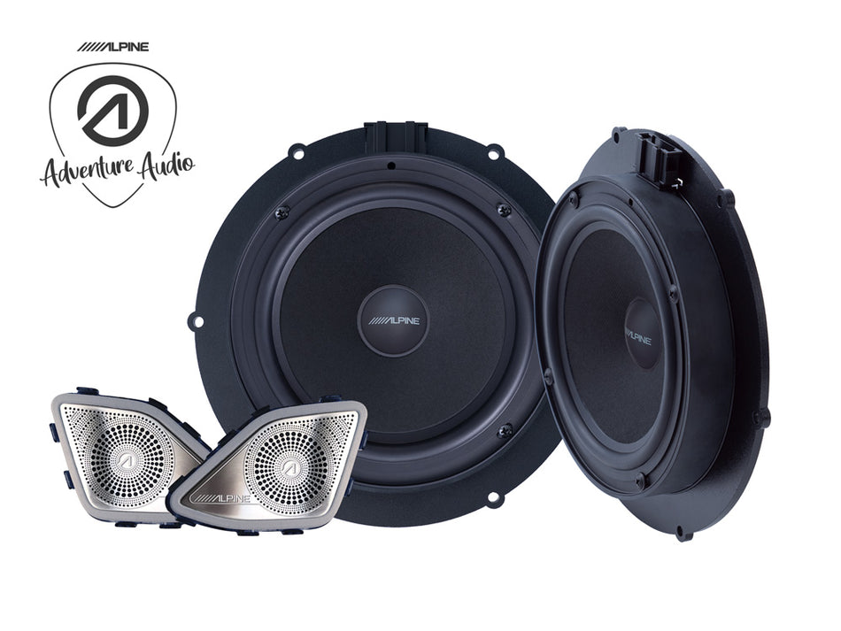 Alpine SPC-106T6 Volkswagen T6 6.5" 16.5cm 180W 2 Way Door Component Speaker with Tweeters