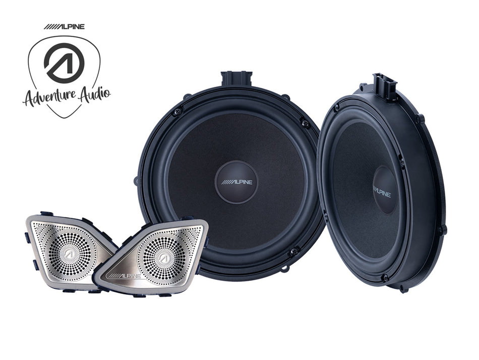 Alpine SPC-108T6 Volkswagen T6 8" 20cm 300W 2 Way Door Component Speaker with Tweeters