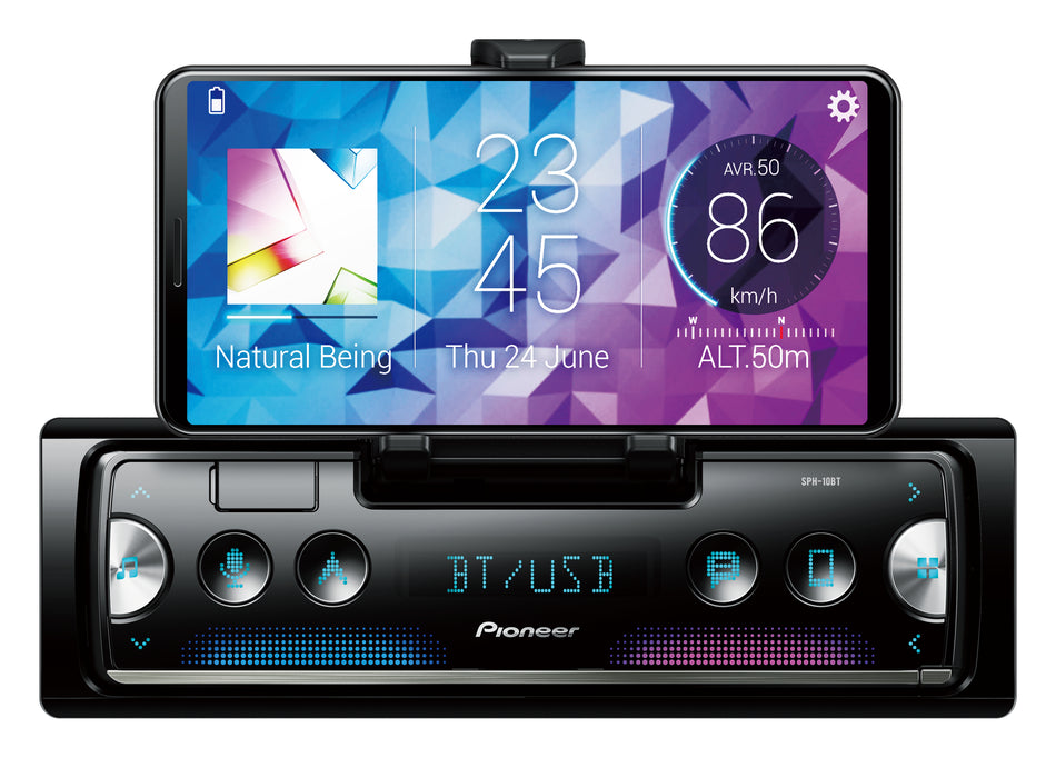 Pioneer SPH-10BT - Car Stereo for Smart Phone with Bluetooth MP3 FLAC AAC Car Stereo RDS Tuner