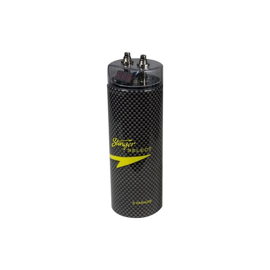 Stinger Select - Carbon Fiber 5 Farad Digital Capacitor Up To 5000W