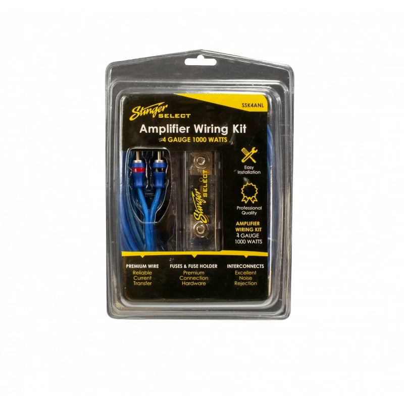 Stinger SSK4ANL 4 AWG 1000W Amplifier Wiring Kit