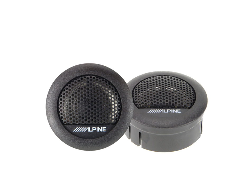 Alpine SXE-1006TW - 3cm 280W Mylar-Titanium Balanced Dome Tweeters