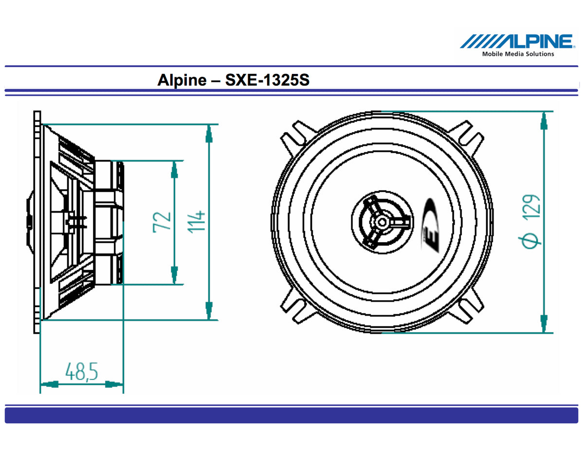 Alpine SXE-1325S