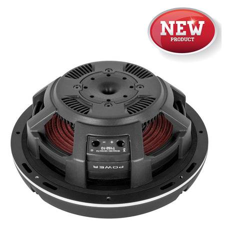 Rockford Fosgate T1S1-10 10" Slim Power T1 Single 1-Ohm Subwoofer