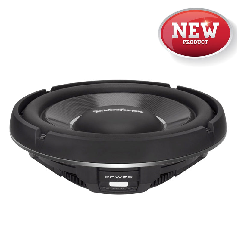 Rockford Fosgate T1S2-12 12" Slim Power T1 Single 2-Ohm Subwoofer