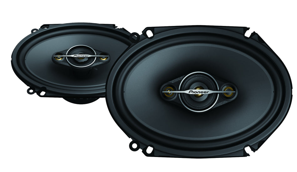 Pioneer TS-A6881F - 6" x 8" 350W 4 Way Coaxial Car Door Shelf Speakers