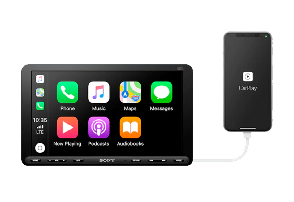 Sony XAV-AX8050D - 9" Single Din Floating Touch Screen USB FLAC Bluetooth DAB Apple CarPlay Android Auto