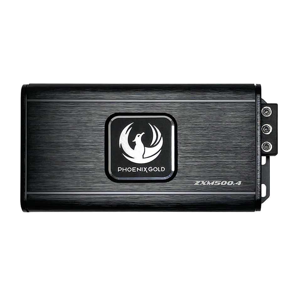 Phoenix Gold ZXM500.4 – 1000W 4-Channel Speaker Subwoofer Bridgeable Mini Amplifier